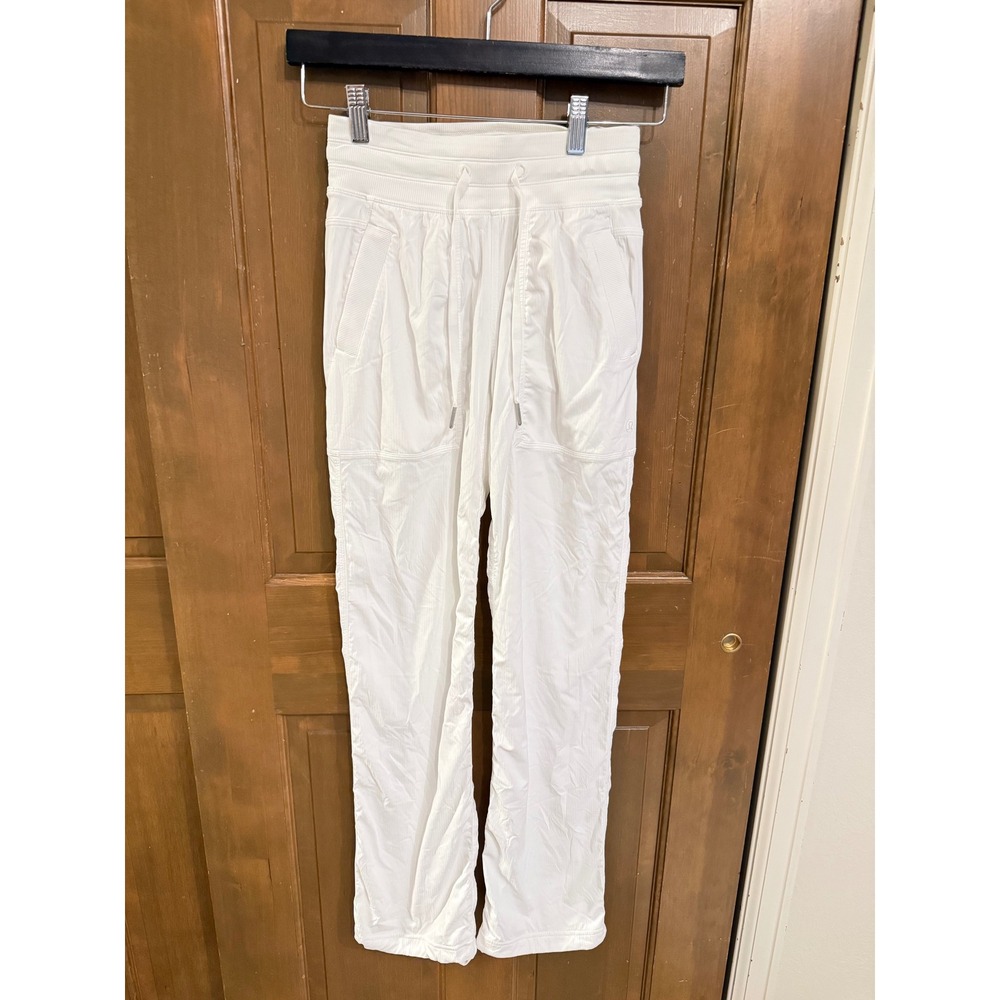 Lululemon Dance Studio Lined Full Length Pants White Size 0 w/30" inseam
